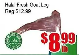 New Pacific Supermarket Halal Fresh Goat Leg offer