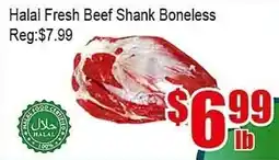 New Pacific Supermarket Halal Fresh Beef Shank Boneless offer