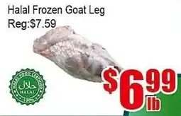 New Pacific Supermarket Halal Frozen Goat Leg offer