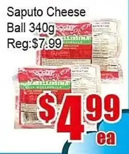 New Pacific Supermarket Saputo Cheese Ball offer