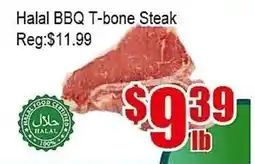 New Pacific Supermarket Halal BBQ T-bone Steak offer