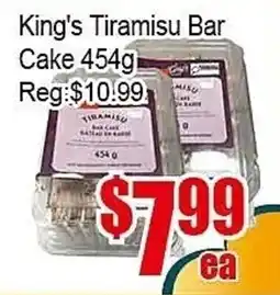 New Pacific Supermarket King's tiramisu bar cake offer