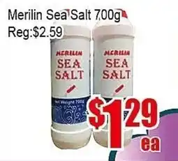 New Pacific Supermarket Merilin sea salt offer