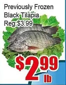 New Pacific Supermarket Black Tilapia offer