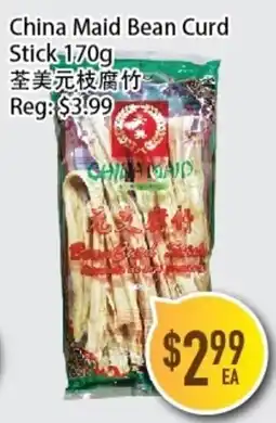 Full Fresh Supermarket China Maid Bean Curd Stick offer