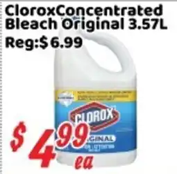 Nations Fresh Foods Clorox concentrated bleach original offer