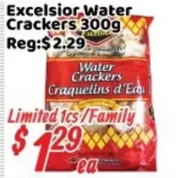 Nations Fresh Foods Excelsior water crackers offer