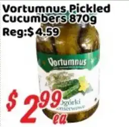 Nations Fresh Foods Vortumnus pickled cucumbers offer