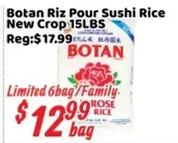 Nations Fresh Foods Botan rose rice offer