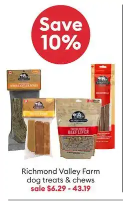 Petsmart Richmond Valley Farm dog treats & chews offer