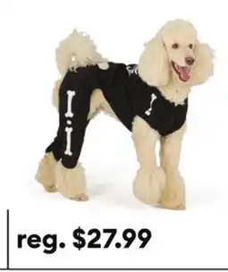 Petsmart Thrills & Chills Skeleton Dog & Cat Sweatsuit offer