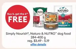 Petsmart Simply Nourish , Naturo & NUTRO dog food offer