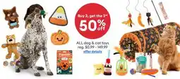Petsmart ALL dog & cat toys offer