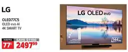 2001 Audio Video LG OLED77C5 OLED evo AI 4K SMART TV offer