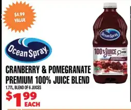 Len's Mill Stores CRANBERRY & POMEGRANATE PREMIUM 100% JUICE BLEND offer