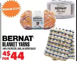 Len's Mill Stores BERNAT BLANKET YARNS offer