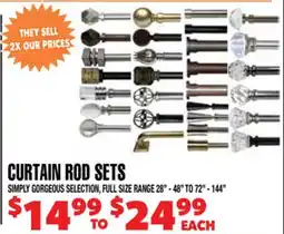Len's Mill Stores CURTAIN ROD SETS offer