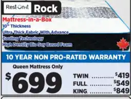 Surplus Furniture Rock Extra Firm Queen Mattress offer