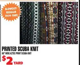 Len's Mill Stores PRINTED SCUBA KNIT offer