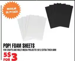 Len's Mill Stores POP! FOAM SHEETS offer