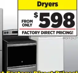 Surplus Furniture Dryers offer