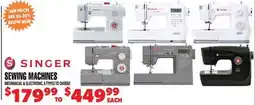 Len's Mill Stores SINGER SEWING MACHINES offer