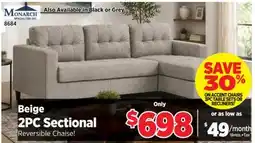 Surplus Furniture Black PU Sofa/Chaise set (all in one Box) offer