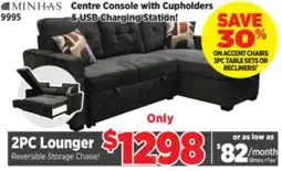 Surplus Furniture Colsen Grey 2Pc Storage Sleeper offer