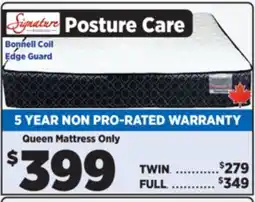 Surplus Furniture Posture Care Queen Mattress offer