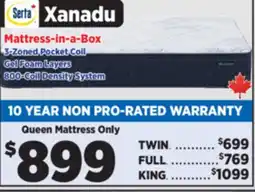 Surplus Furniture Xanadu Queen Matress offer