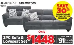 Surplus Furniture Galt Granite Sofa/Loveseat Set offer