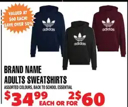 Len's Mill Stores BRAND NAME ADULTS SWEATSHIRTS offer