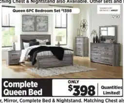Surplus Furniture Bronyan Gray Queen Panel Bed offer