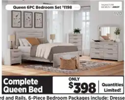 Surplus Furniture Broachmyn Gray Queen Panel Bed offer