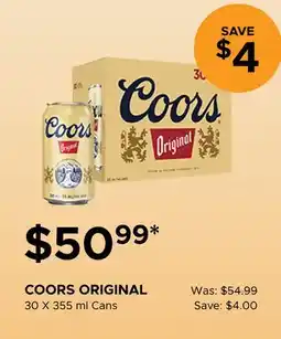 The Beer Store COORS ORIGINAL offer