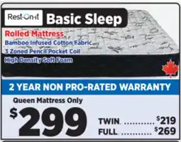 Surplus Furniture Basic Sleep Queen Mattress offer