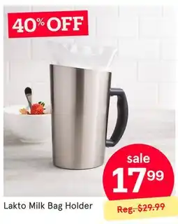 Kitchen Stuff Plus Lakto Milk Bag Holder offer