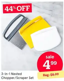 Kitchen Stuff Plus 3-in-1 Nested Chopper/Scrapper Set offer