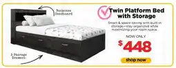 Surplus Furniture Twin Platform Mates Bed with Storage offer