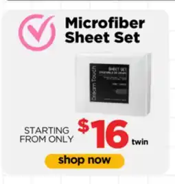 Surplus Furniture Microfiber Sheet Set starting from only offer