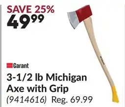 Princess Auto 3-1/2 Lb Michigan Axe with Grip offer