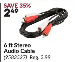 Princess Auto 6 ft Stereo Audio Cable offer