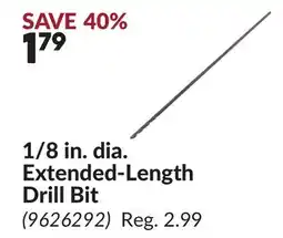 Princess Auto 1/8 in. dia. Extended-Length Drill Bit offer