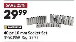 Princess Auto 40 pc 10 mm Socket Set offer