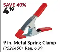 Princess Auto 9 in. Metal Spring Clamp offer