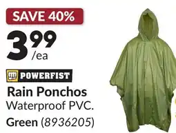 Princess Auto Rain Ponchos offer