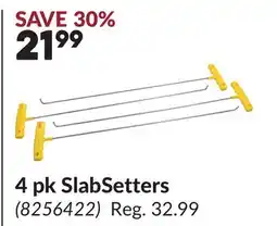 Princess Auto 4 pk SlabSetters offer