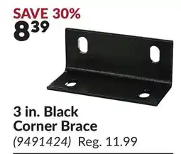 Princess Auto 3 in. Black Corner Brace offer