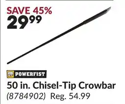 Princess Auto 50 in. Chisel-Tip Crowbar offer