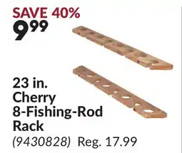 Princess Auto 23 in. Cherry 8-Fishing-Rod Rack offer